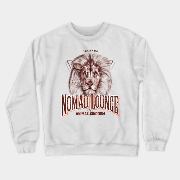 The Nomad Lounge in Animal Kingdom at Orlando Florida Crewneck Sweatshirt by Joaddo